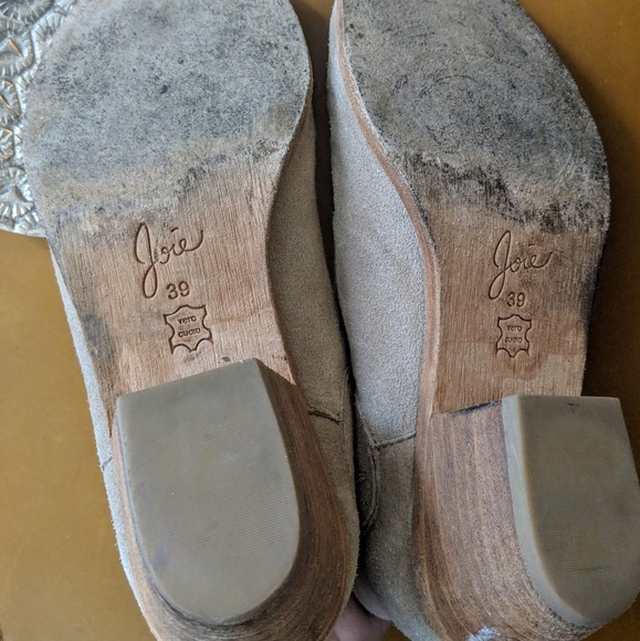 Joie Barlow ankle Booties Grey taupe cement Suede - Picture 7 of 8